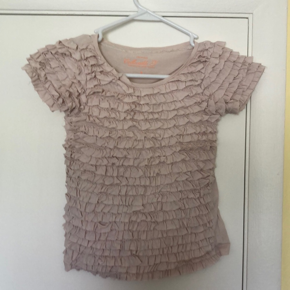 Crewcuts ruffle tshirt - sz 8